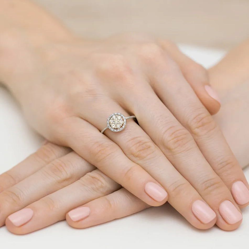 zlatý prsteň s diamantmi 0,10 ct a 0,20 ct w0440-xxx-01