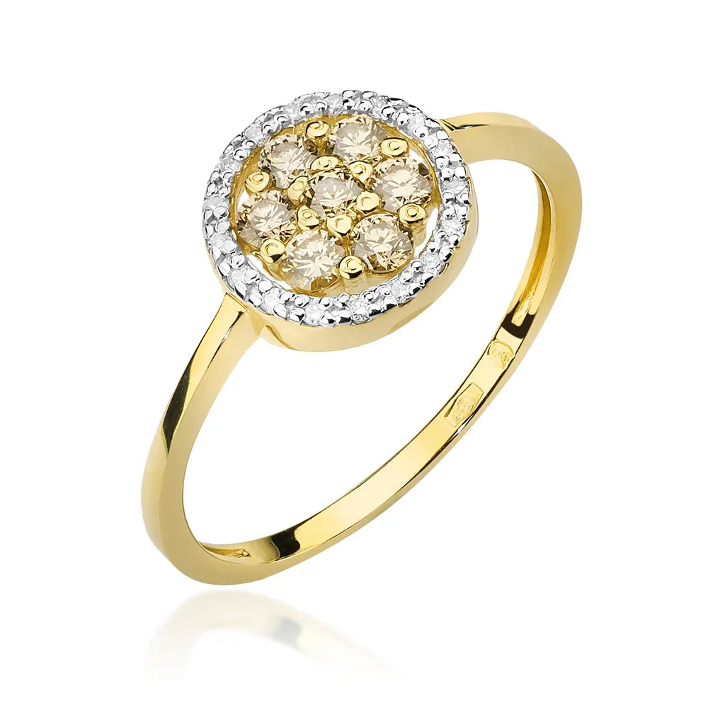 zlatý prsteň s diamantmi 0,10 ct a 0,20 ct w0440-xxx-01