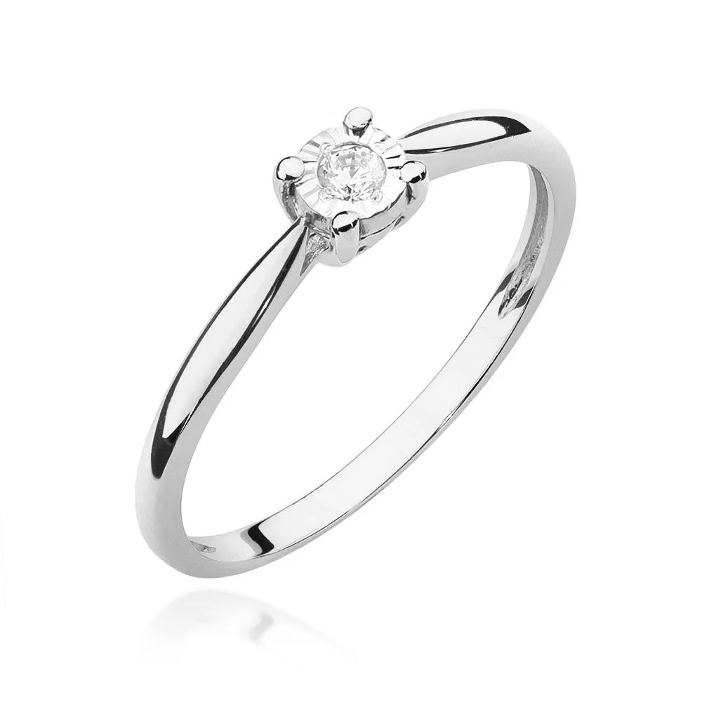 zlatý prsteň s diamantom 0,08 ct w0461-diw-03