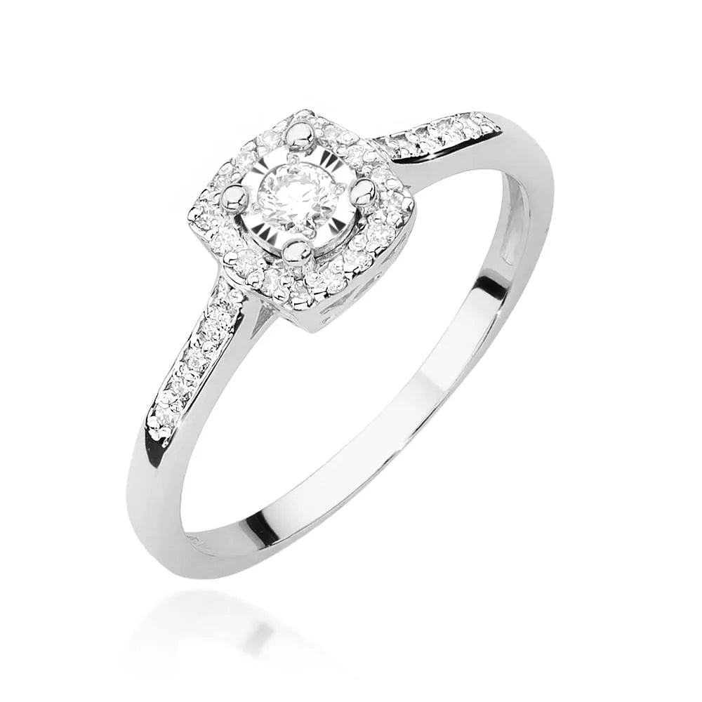zlatý prsteň s diamantmi 0,08 ct a 0,13 ct w0462-diw-01