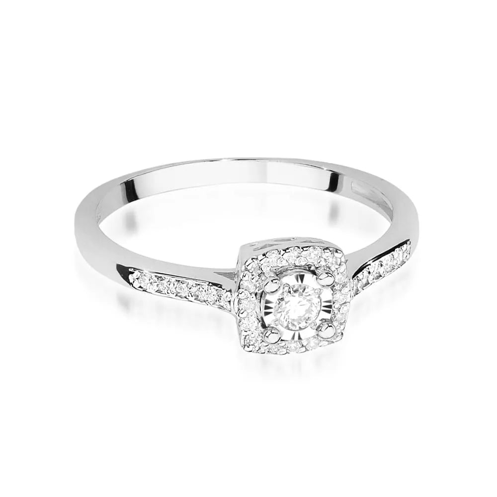zlatý prsteň s diamantmi 0,08 ct a 0,13 ct w0462-diw-01