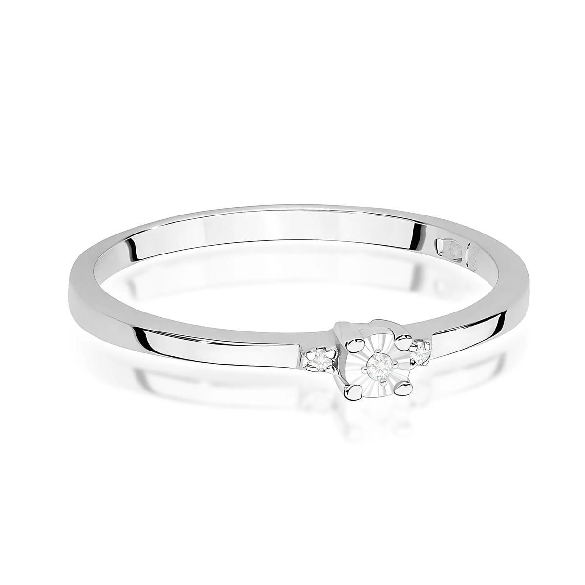 zlatý prsteň s diamantmi 0,02 ct w0464-diw-02