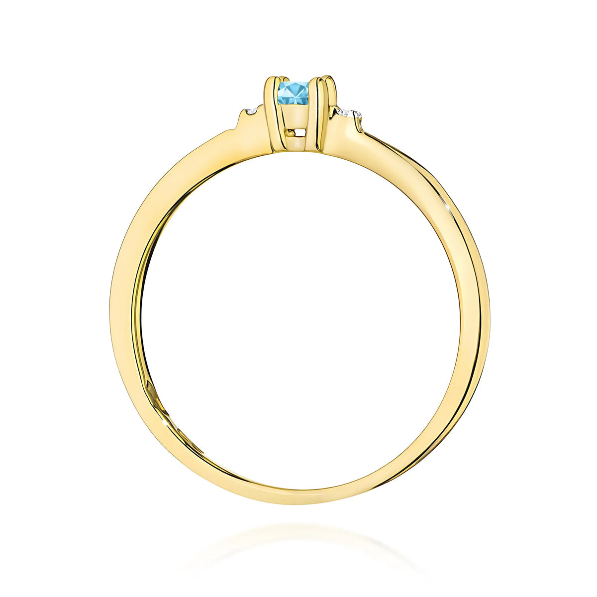zlatý prsteň s 0,15 ct rubínom a 0,01 ct diamantmi w0464-tob-01