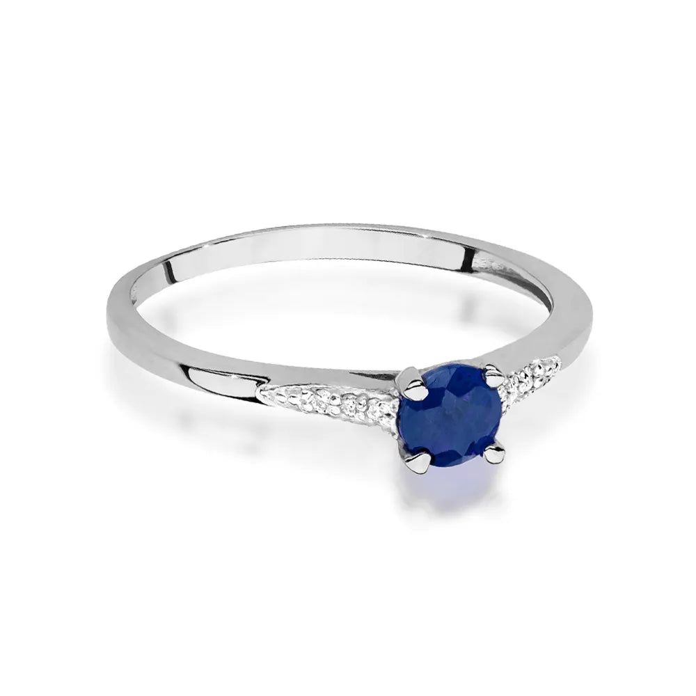 zlatý prsteň s 0,30 ct zafírom a 0,03 ct diamantmi w0466-sab-01