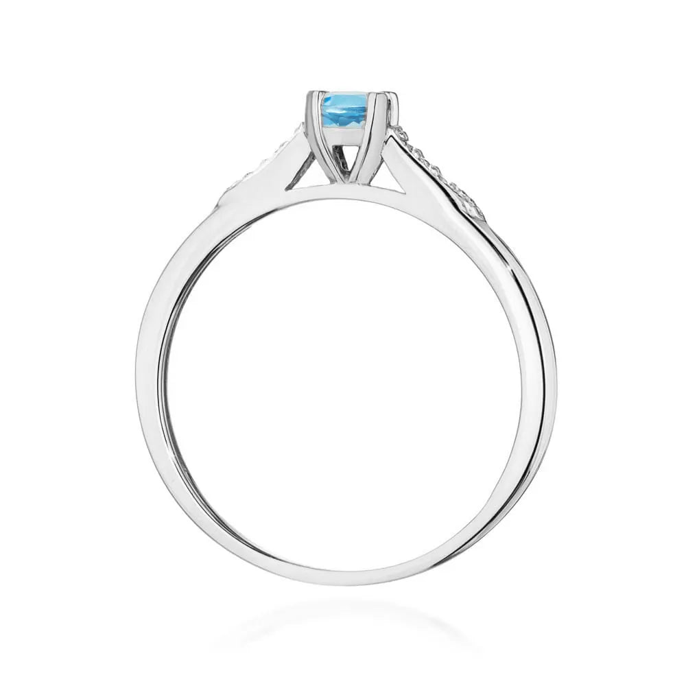 zlatý prsteň s 0,25 ct topásom a 0,03 ct diamantmi w0466-tob-01