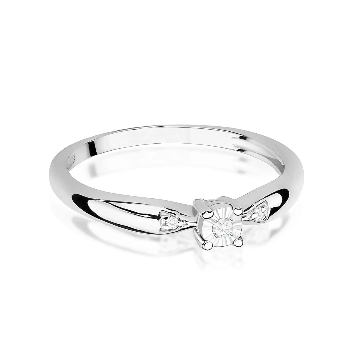 zlatý prsteň s diamantmi 0,02 ct a 0,01 ct w0469-diw-01