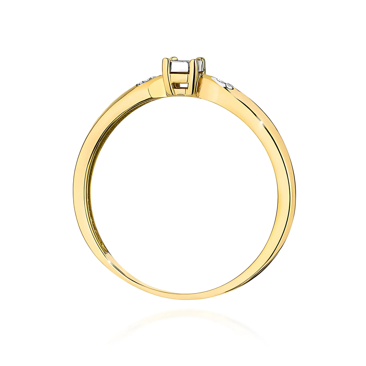 zlatý prsteň s diamantmi 0,02 ct a 0,01 ct w0469-diw-01