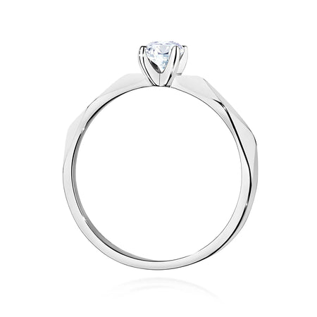 Diamond Engagement Ring in 585 White Gold