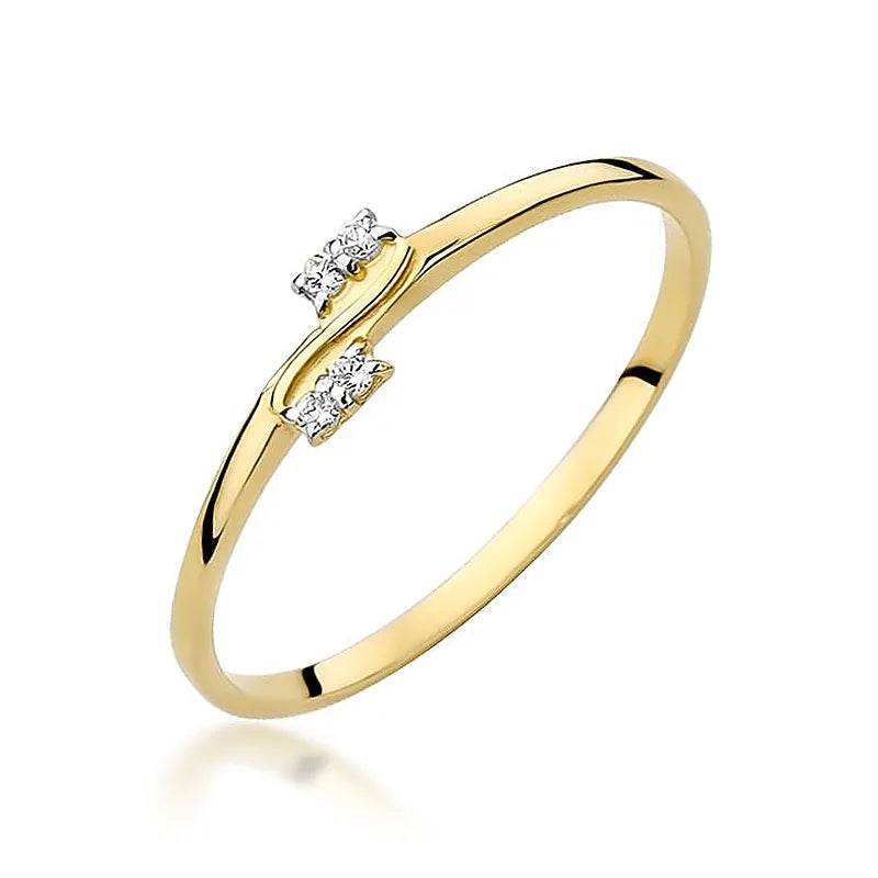 zlatý prsteň s diamantmi 0,034 ct w0505-diw-01