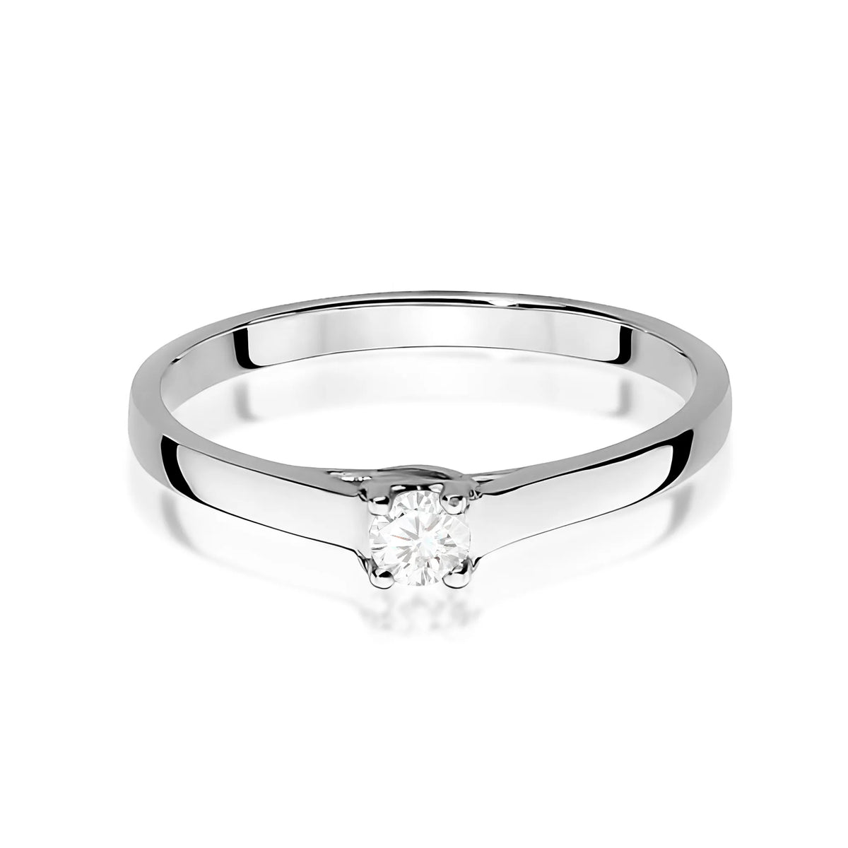 zlatý prsteň s diamantom 0,12 ct w0506-diw-01