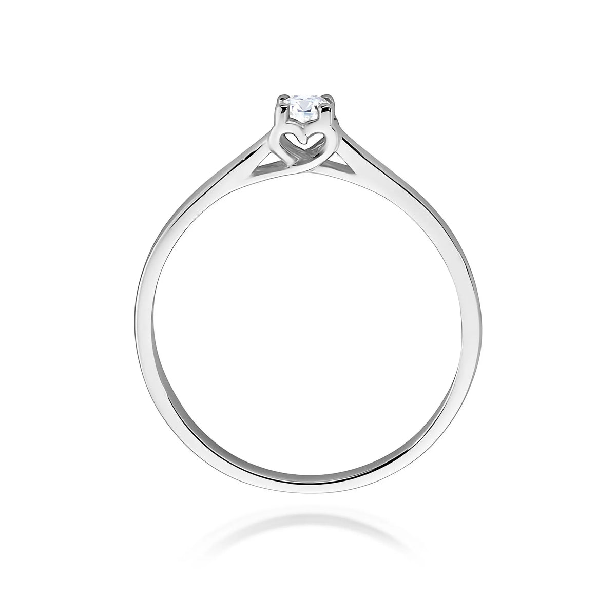 zlatý prsteň s diamantom 0,12 ct w0506-diw-01