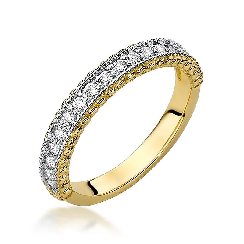 zlatý prsteň so 0,247 ct diamantmi w0507-diw-01