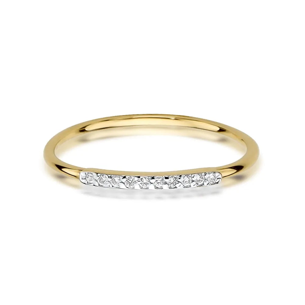 zlatý prsteň s diamantmi 0,05 ct w0509-diw-01