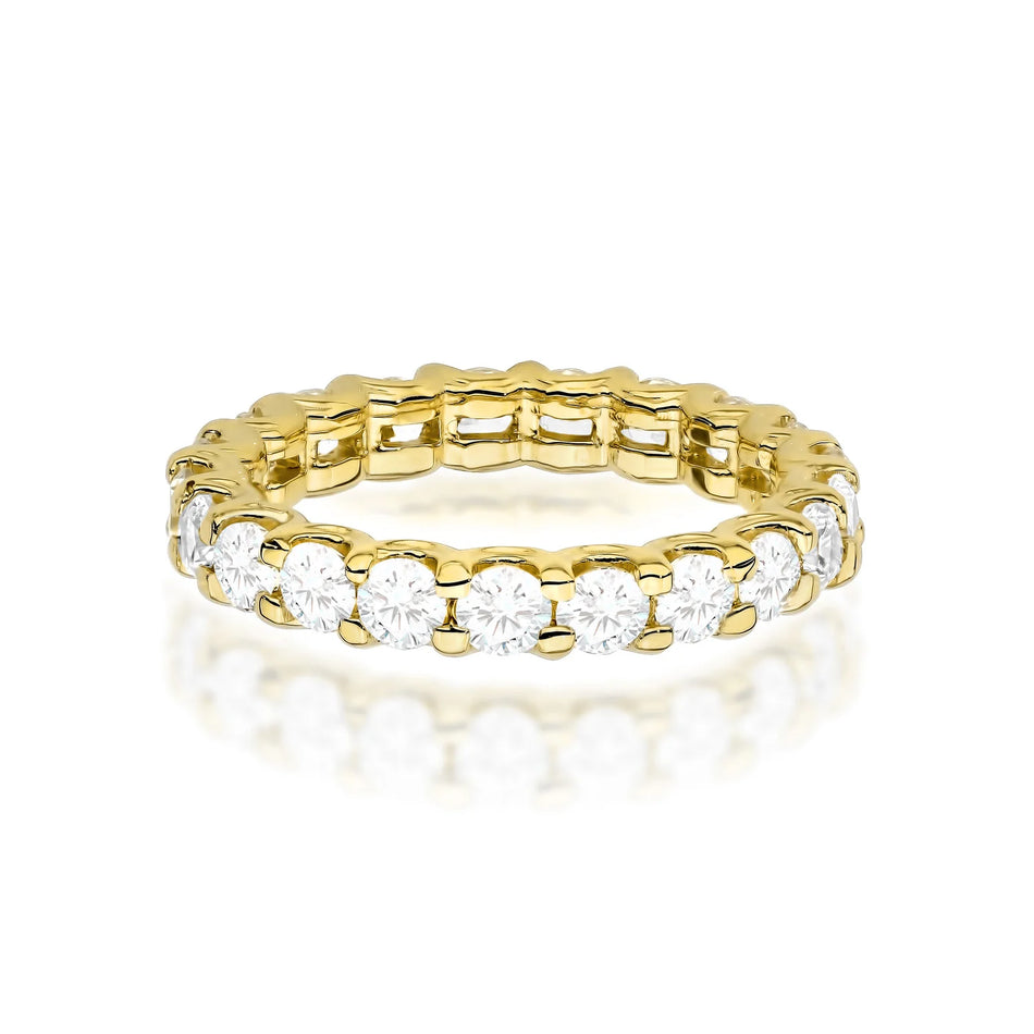 Prsteň Eternity zo žltého zlata s diamantmi 1,44–1,76 ct