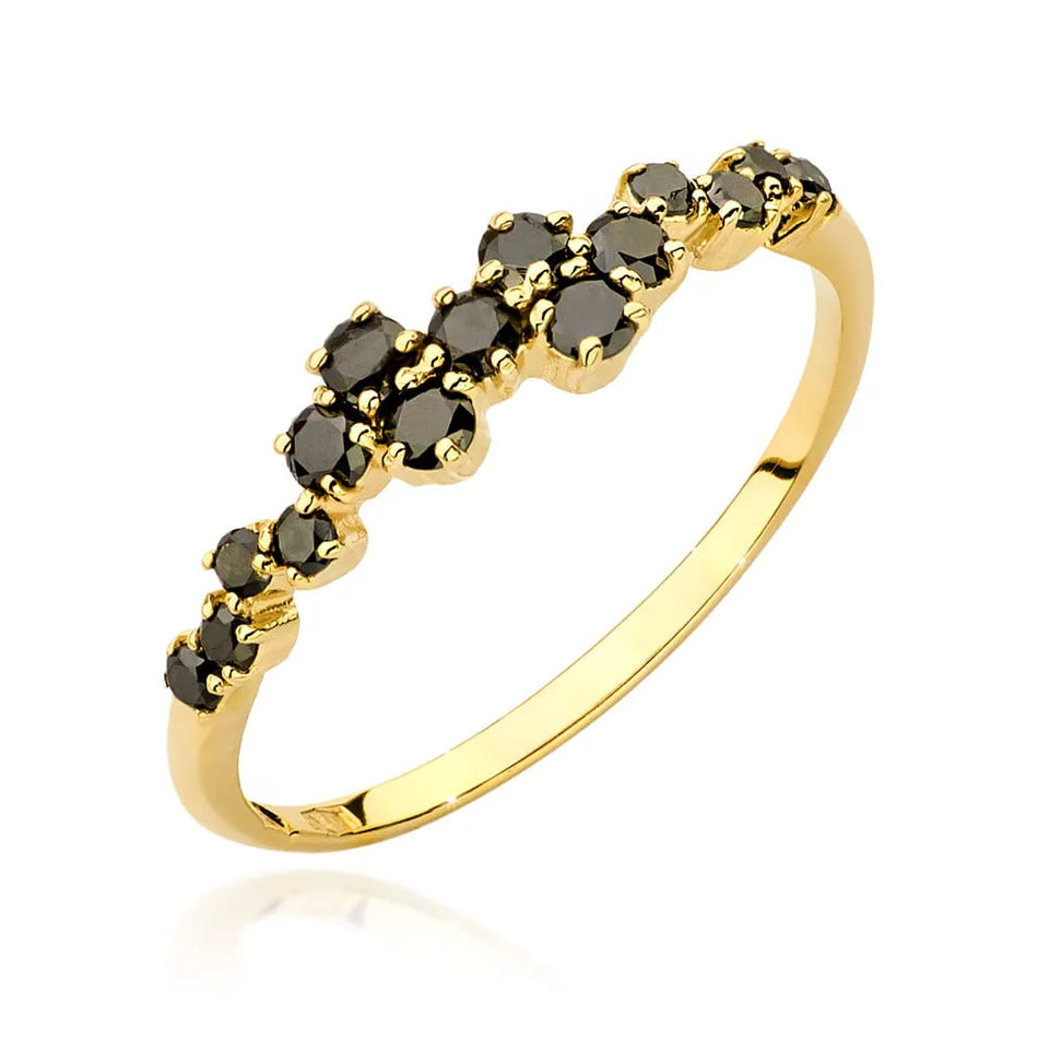zlatý prsteň s 0,326 ct čiernymi diamantmi w0528-dib-01