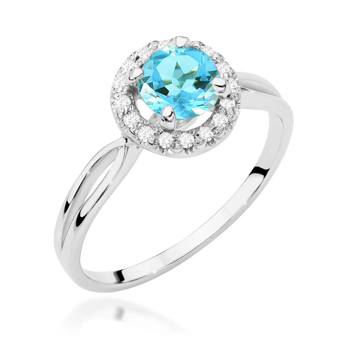 zlatý prsteň s topásom 0,80 ct a diamantmi 0,08 ct w0538-tob-01