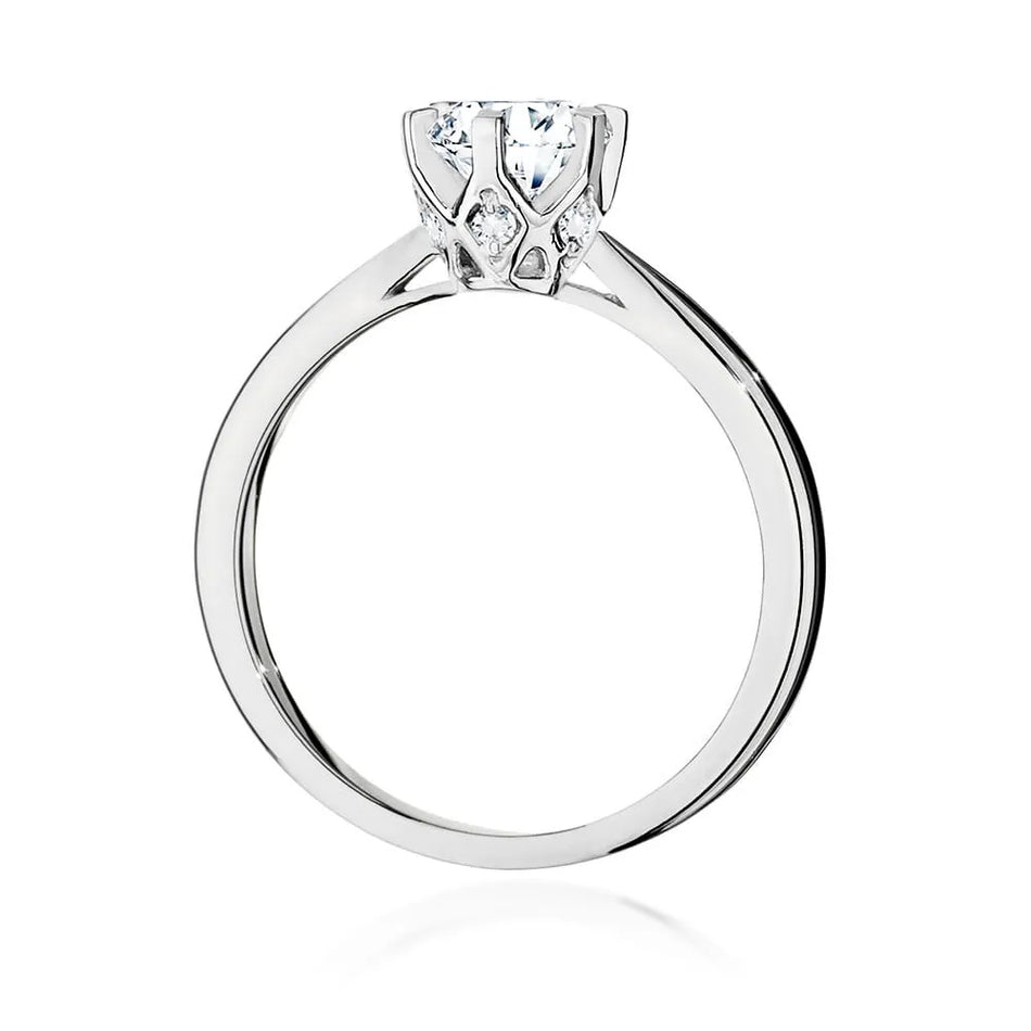 zlatý prsteň s diamantom 0,70 ct a postrannými diamantmi 0,06 ct w0539-diw-03