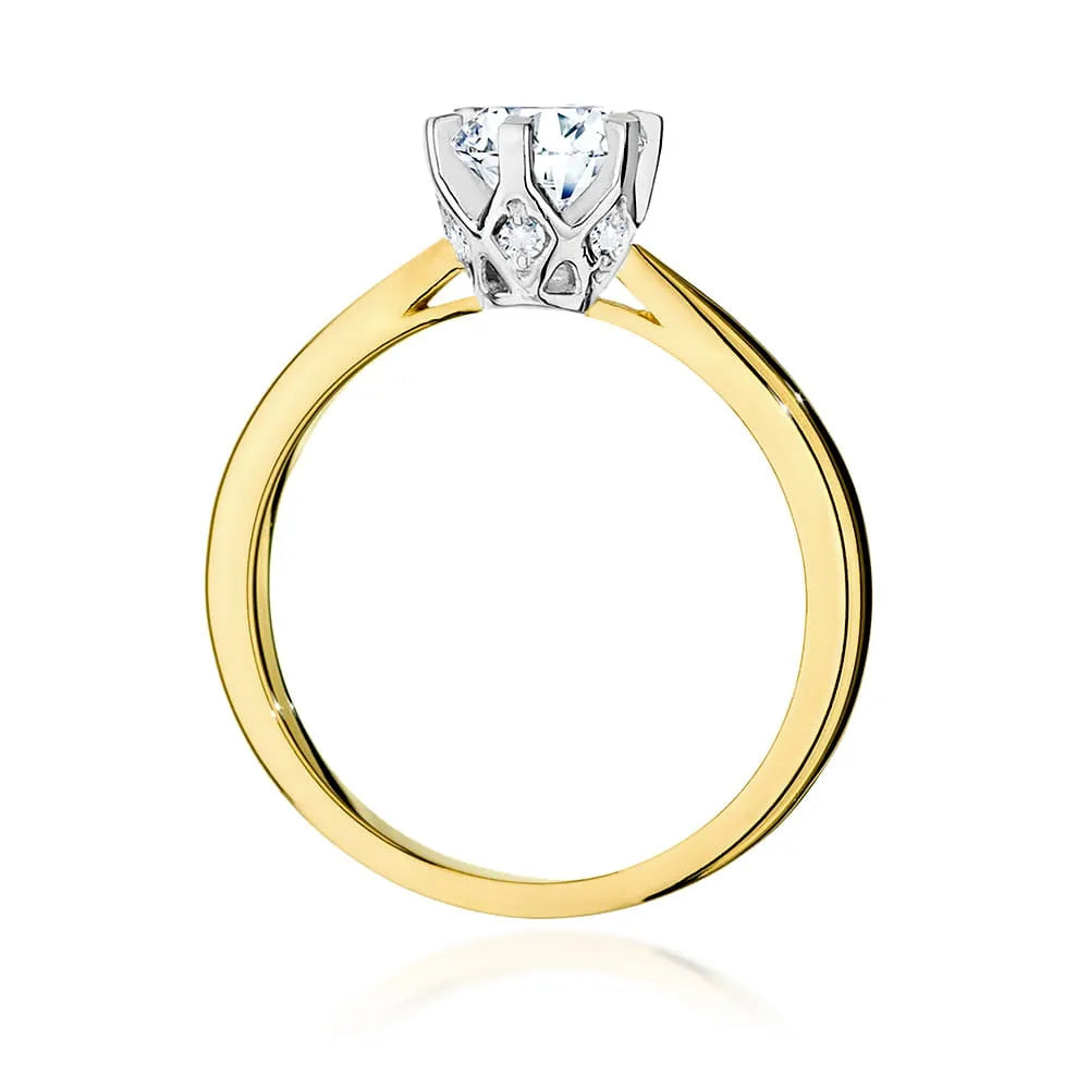 zlatý prsteň s diamantom 0,70 ct a postrannými diamantmi 0,06 ct w0539-diw-03