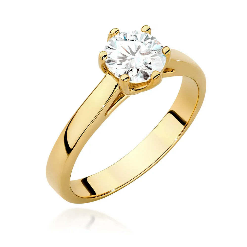 zlatý prsteň s diamantom 0,70 ct w0540-diw-04