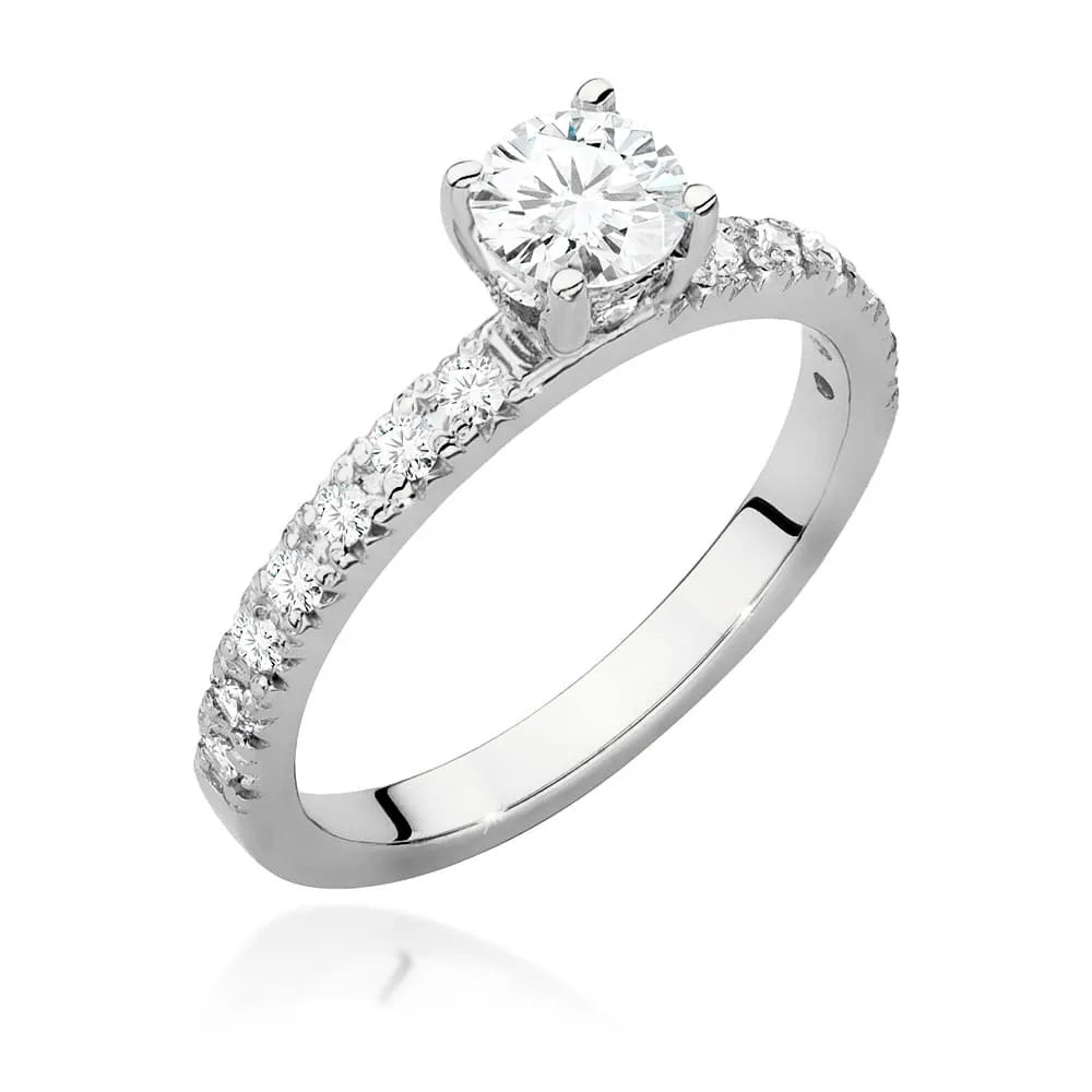 zlatý prsteň s diamantom 0,50 ct a postrannými diamantmi 0,243 ct w0546-diw-02