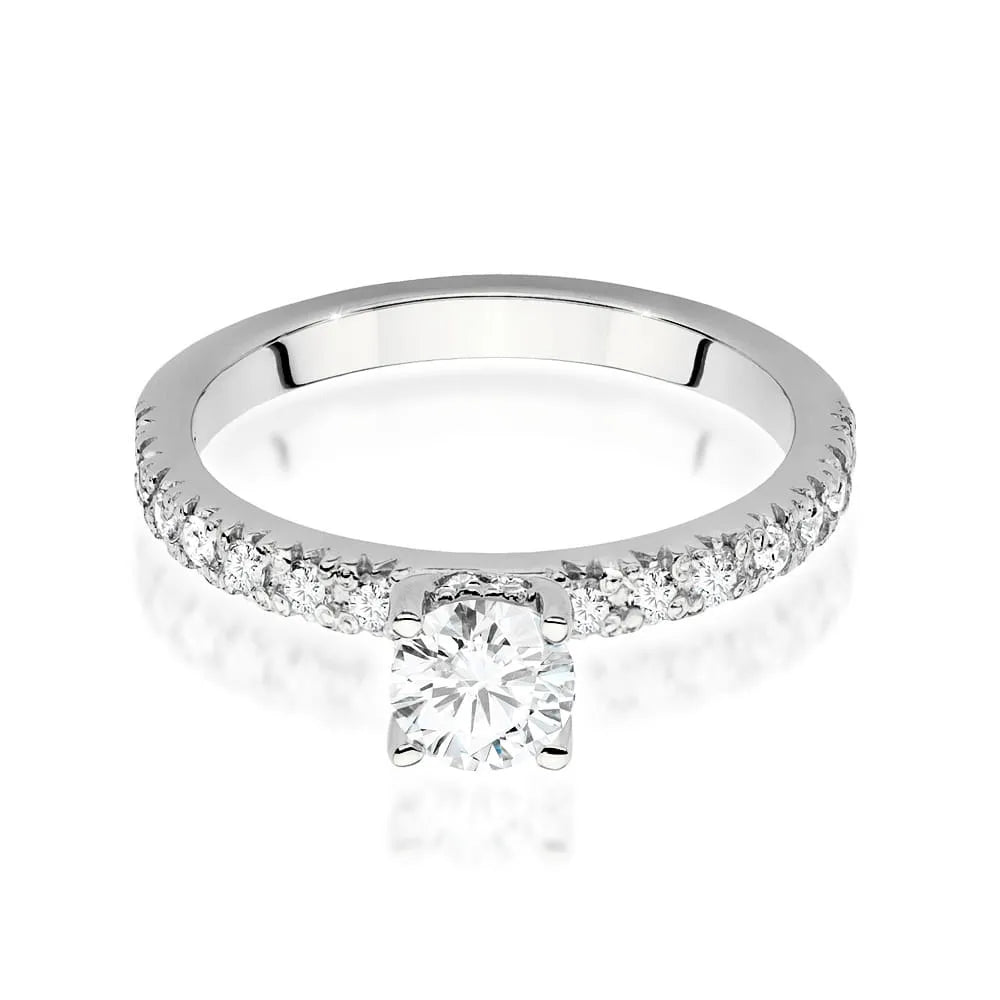 zlatý prsteň s diamantom 0,50 ct a postrannými diamantmi 0,243 ct w0546-diw-02