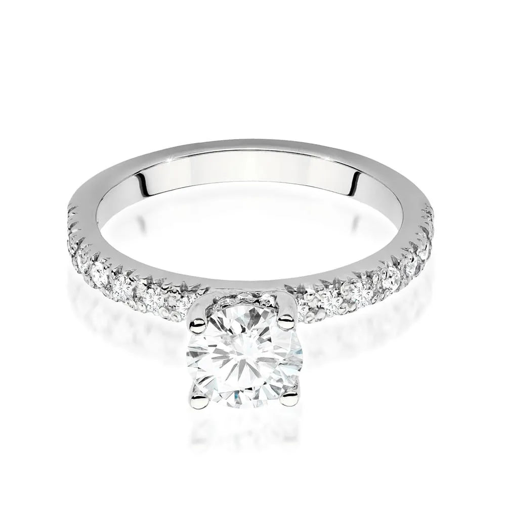 zlatý prsteň s diamantom 0,70 ct a postrannými diamantmi 0,263 ct w0546-diw-03