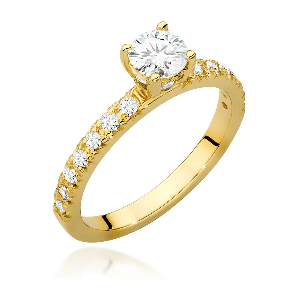 zlatý prsteň s diamantom 0,50 ct a postrannými diamantmi 0,243 ct w0546-diw-02