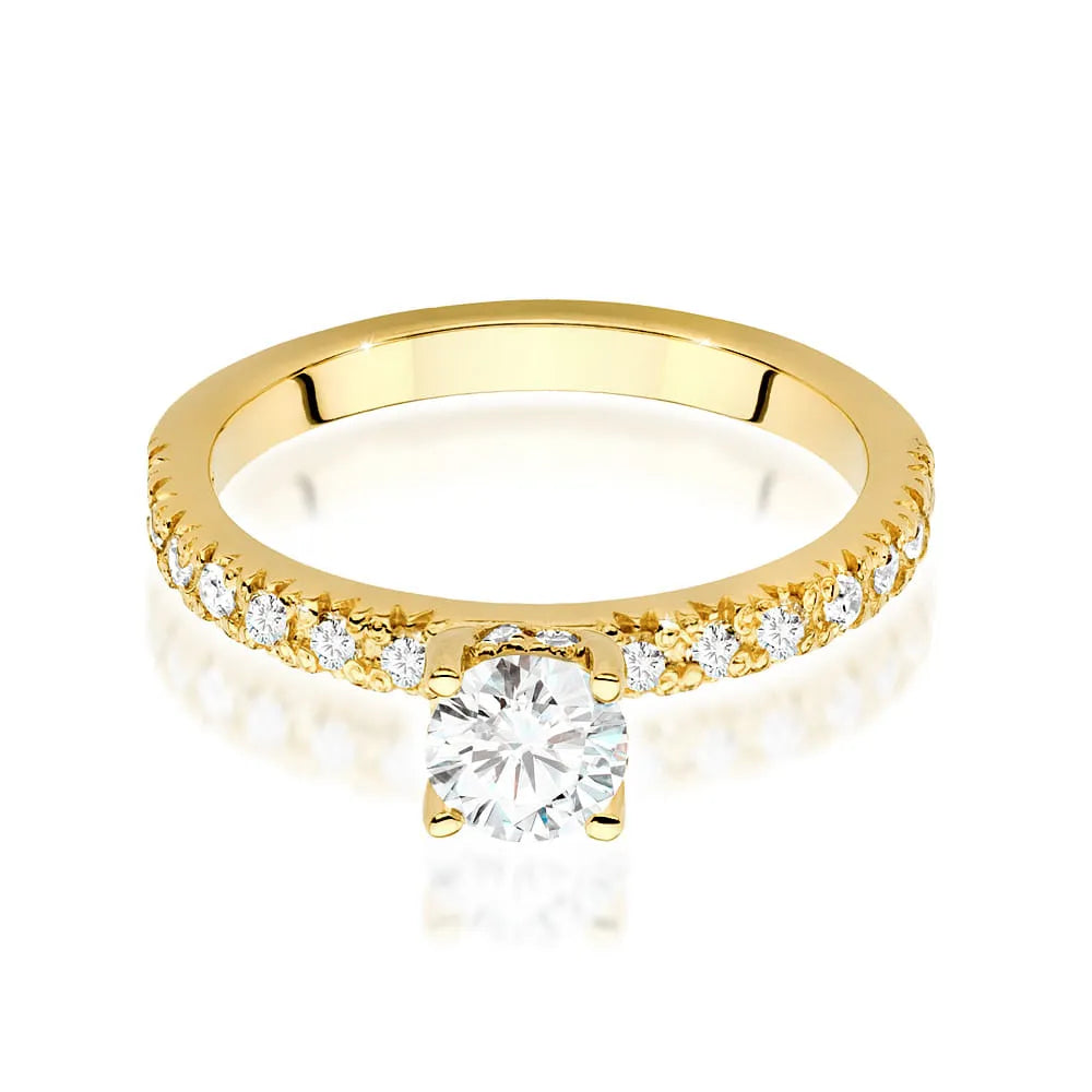 zlatý prsteň s diamantom 0,50 ct a postrannými diamantmi 0,243 ct w0546-diw-02