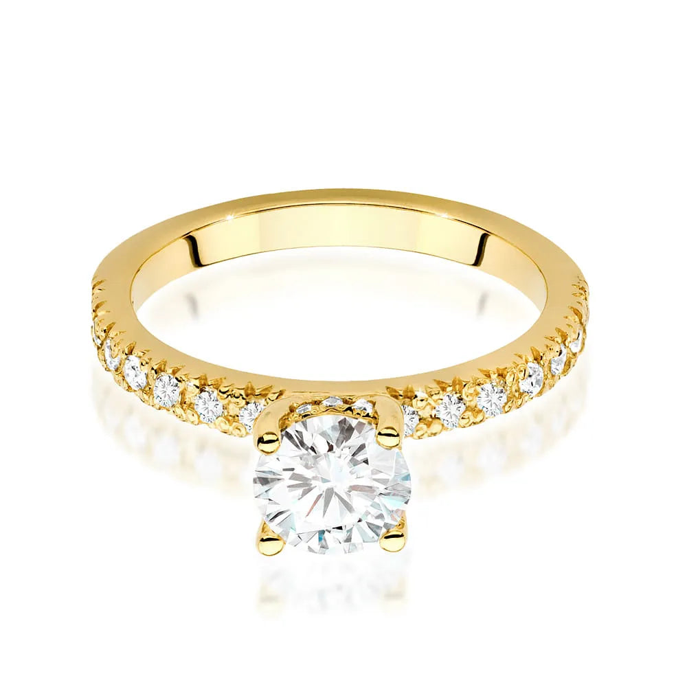 zlatý prsteň s diamantom 0,70 ct a postrannými diamantmi 0,263 ct w0546-diw-03