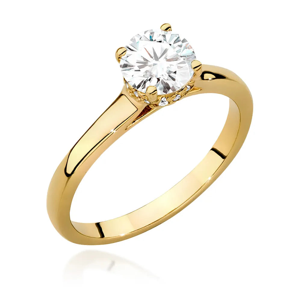 zlatý prsteň s diamantom 0,70 ct a postrannými diamantmi 0,06 ct w0547-diw-03