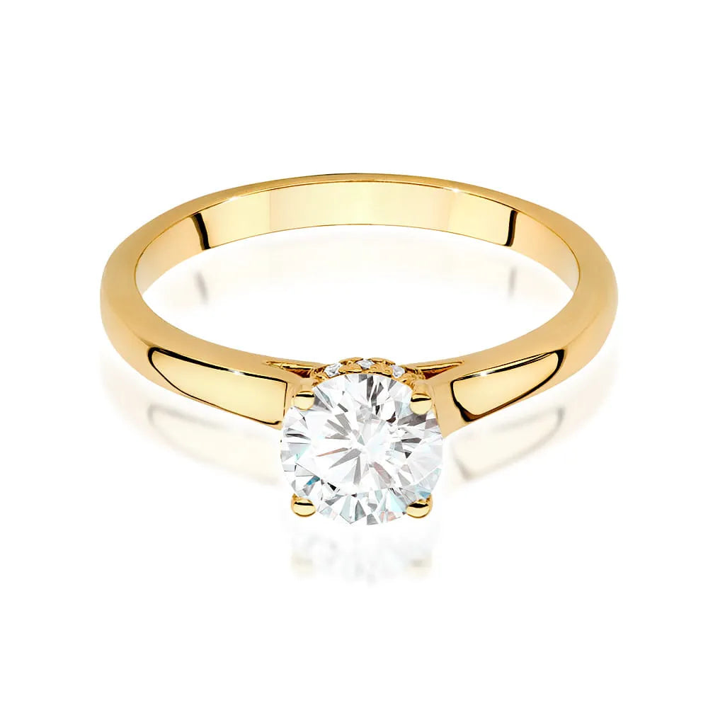 zlatý prsteň s diamantom 0,70 ct a postrannými diamantmi 0,06 ct w0547-diw-03