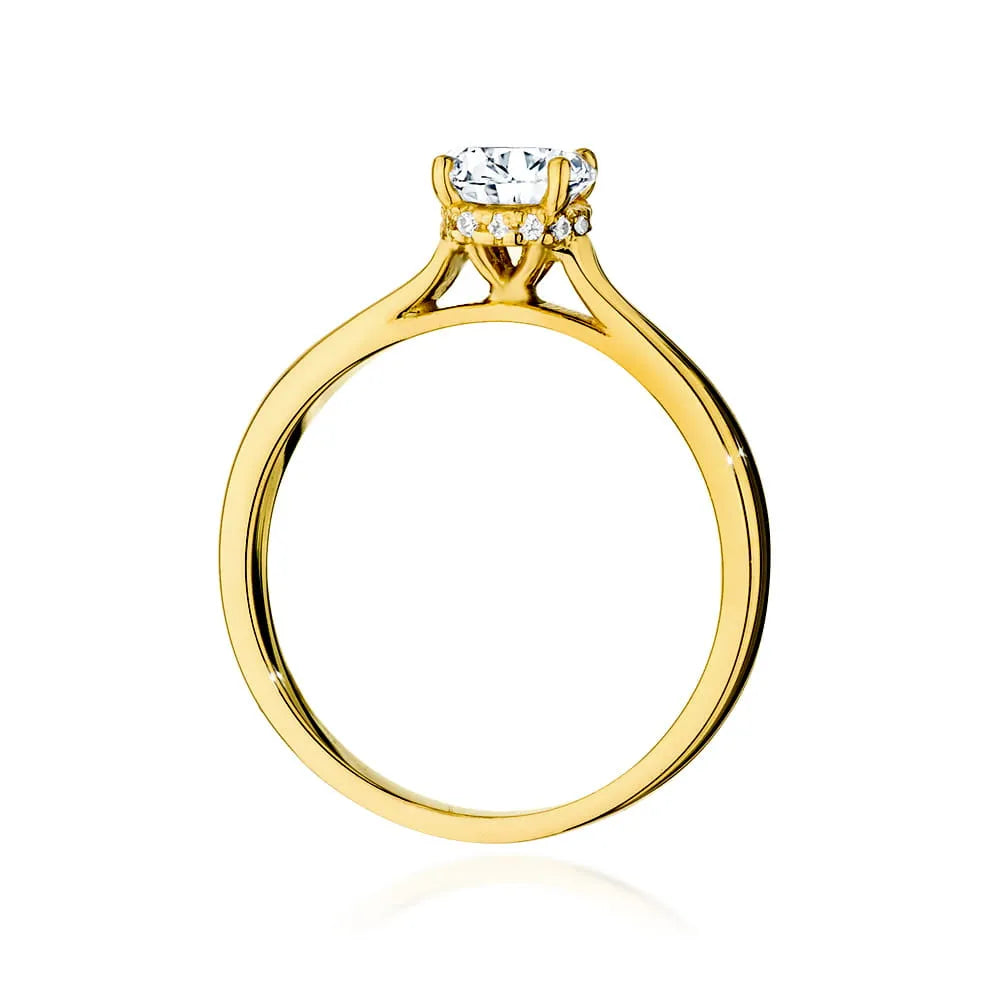 zlatý prsteň s diamantom 0,70 ct a postrannými diamantmi 0,06 ct w0547-diw-03