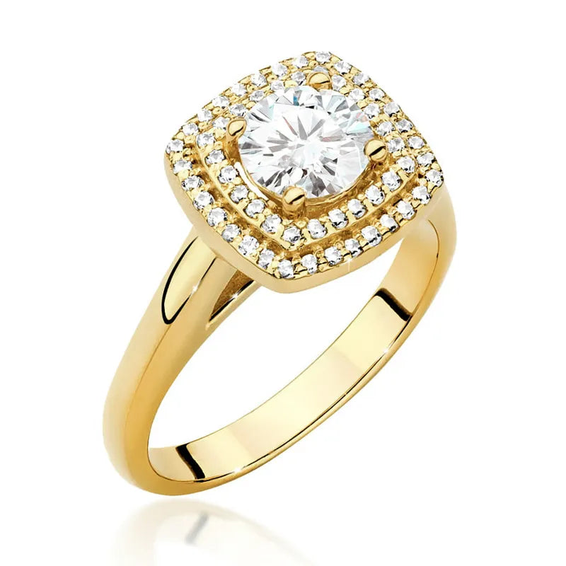 zlatý prsteň s diamantom 0,70 ct a postrannými diamantmi 0,28 ct w0548-diw-03