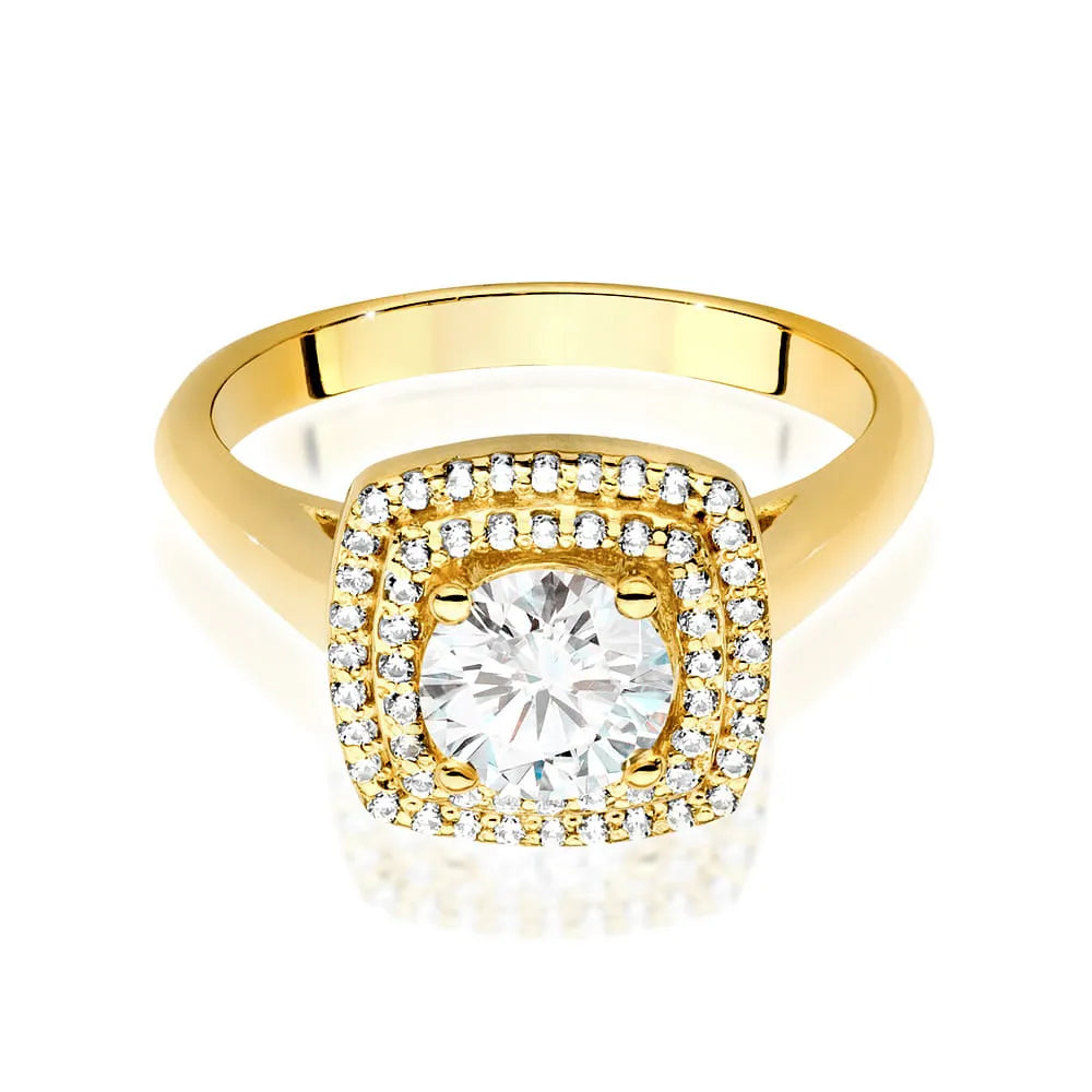 zlatý prsteň s diamantom 0,70 ct a postrannými diamantmi 0,28 ct w0548-diw-03