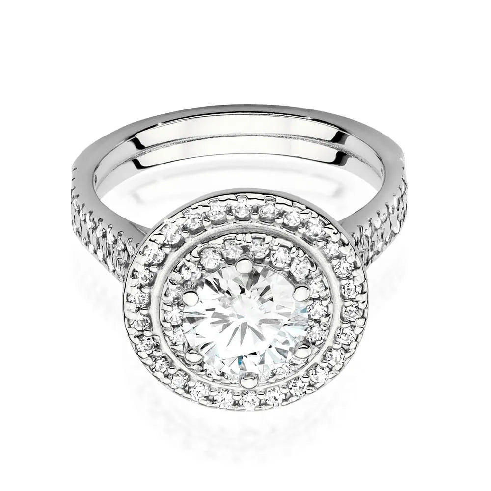 zlatý prsteň s diamantom 1,00 ct a postrannými diamantmi 0,633 ct w0549-diw-04