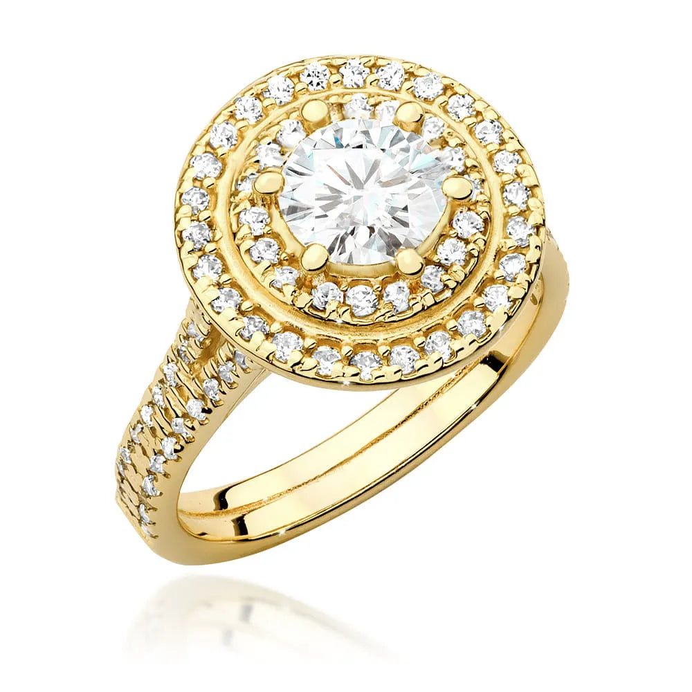 zlatý prsteň s diamantom 0,70 ct a postrannými diamantmi 0,633 ct w0549-diw-03