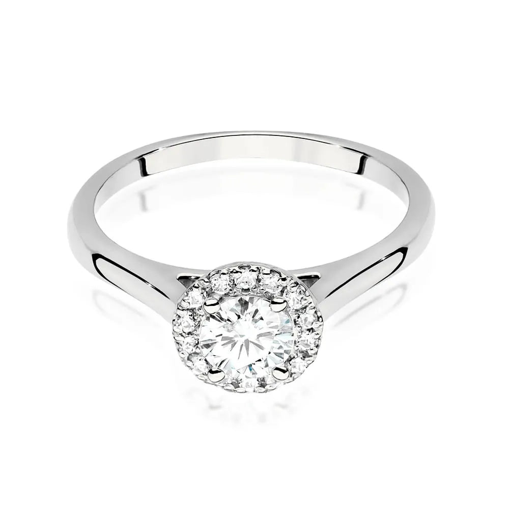 zlatý prsteň s diamantom 0,50 ct a postrannými diamantmi 0,12 ct w0550-diw-02