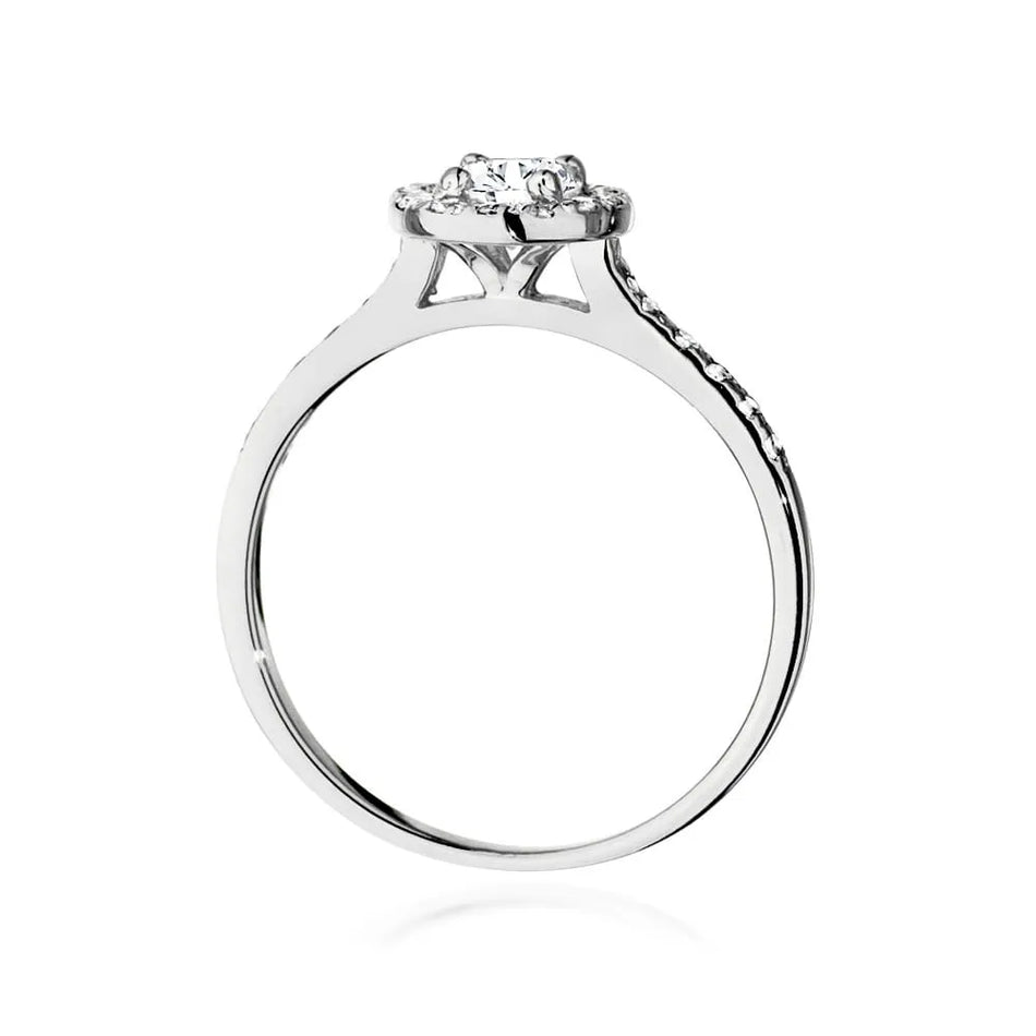 zlatý prsteň s diamantom 0,40 ct a postrannými diamantmi 0,241 ct w0551-diw-01
