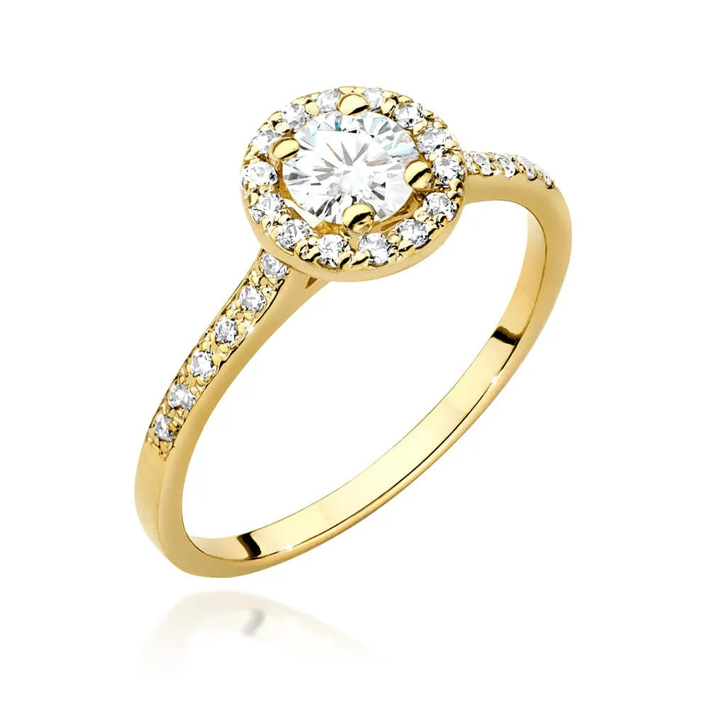zlatý prsteň s diamantom 0,50 ct a postrannými diamantmi 0,241 ct w0551-diw-02
