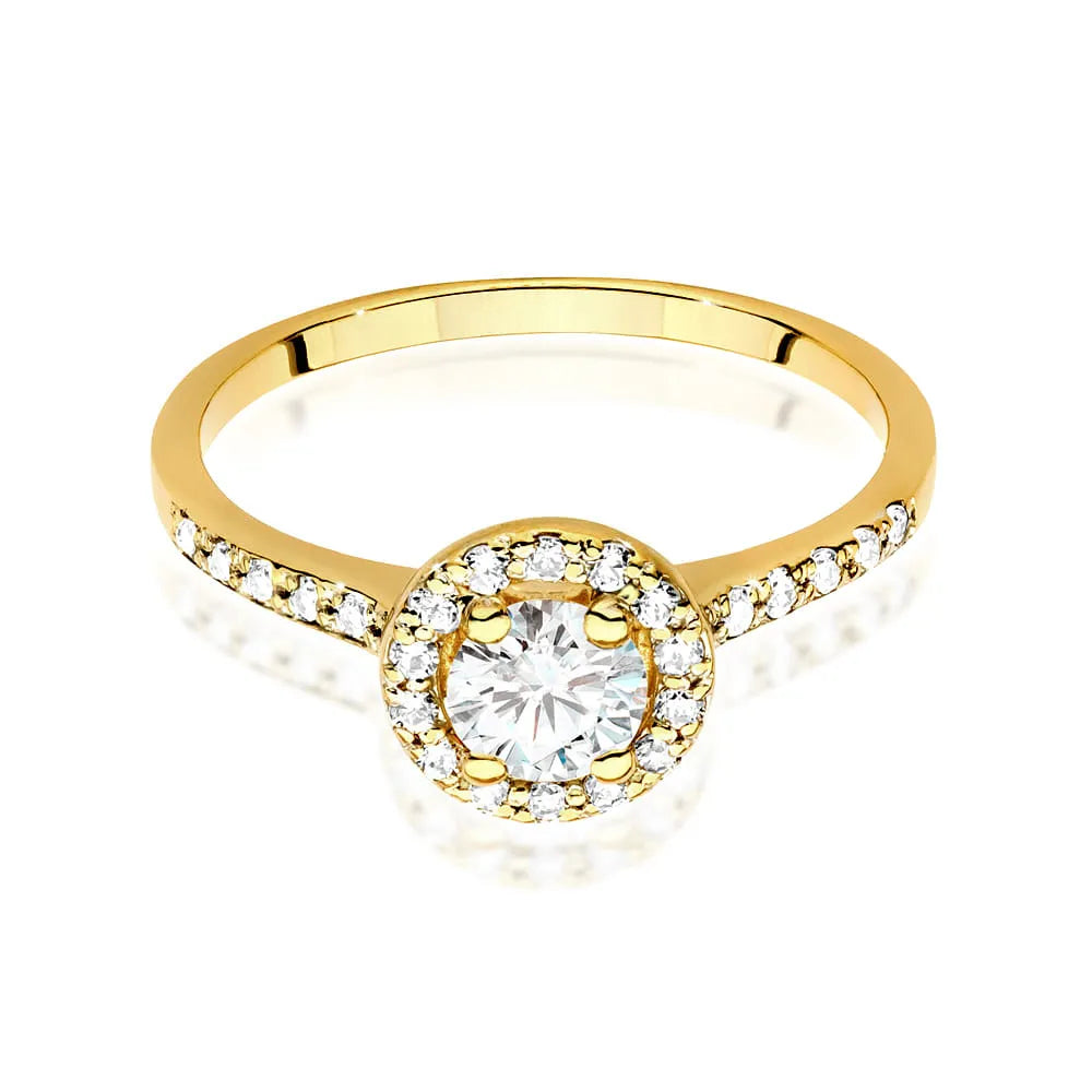 zlatý prsteň s diamantom 0,50 ct a postrannými diamantmi 0,241 ct w0551-diw-02