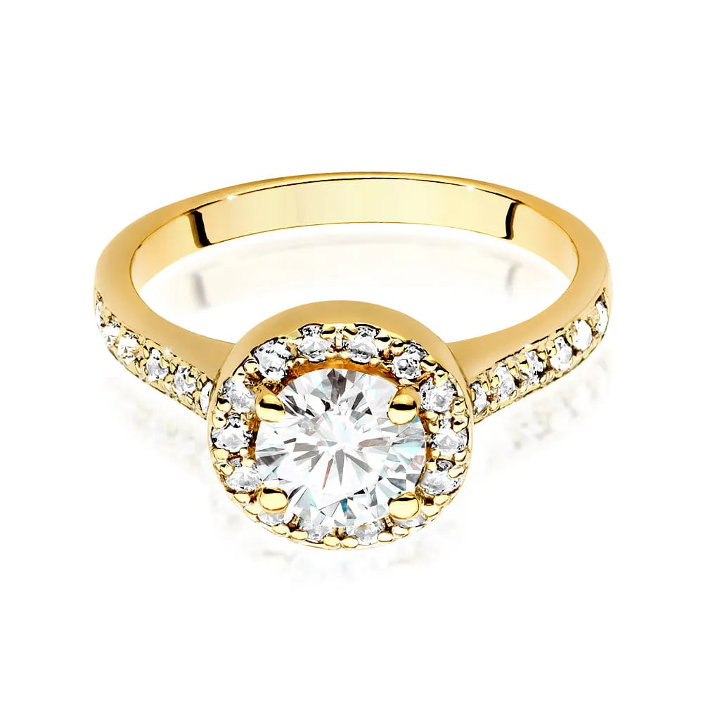 zlatý prsteň s diamantom 0,70 ct a postrannými diamantmi 0,377 ct w0551-diw-03