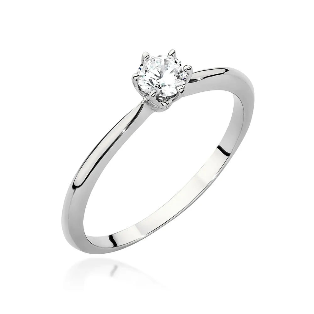 zlatý prsteň s diamantom 0,40 ct w0553-diw-01