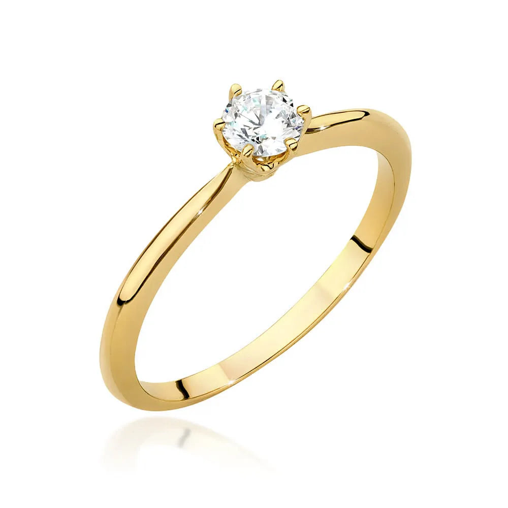 zlatý prsteň s diamantom 0,40 ct w0553-diw-01
