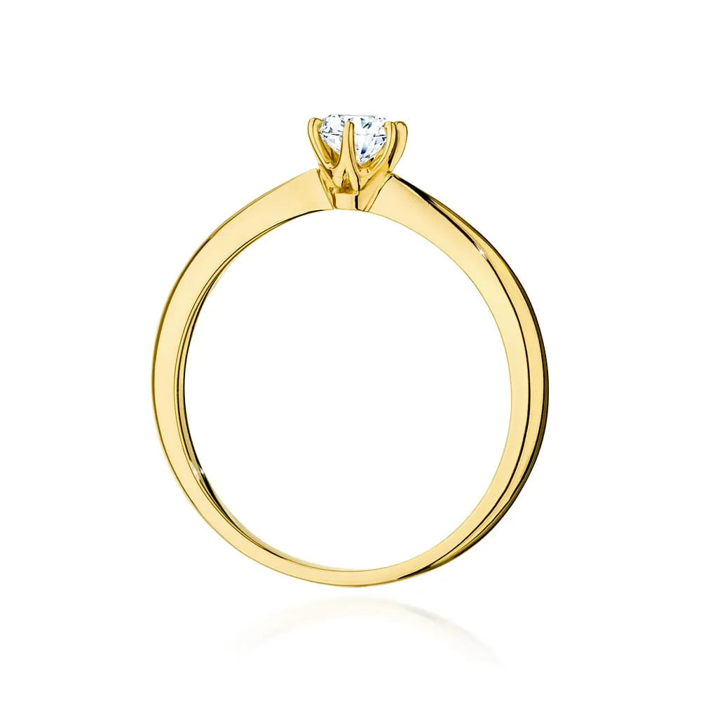 zlatý prsteň s diamantom 0,40 ct w0553-diw-01
