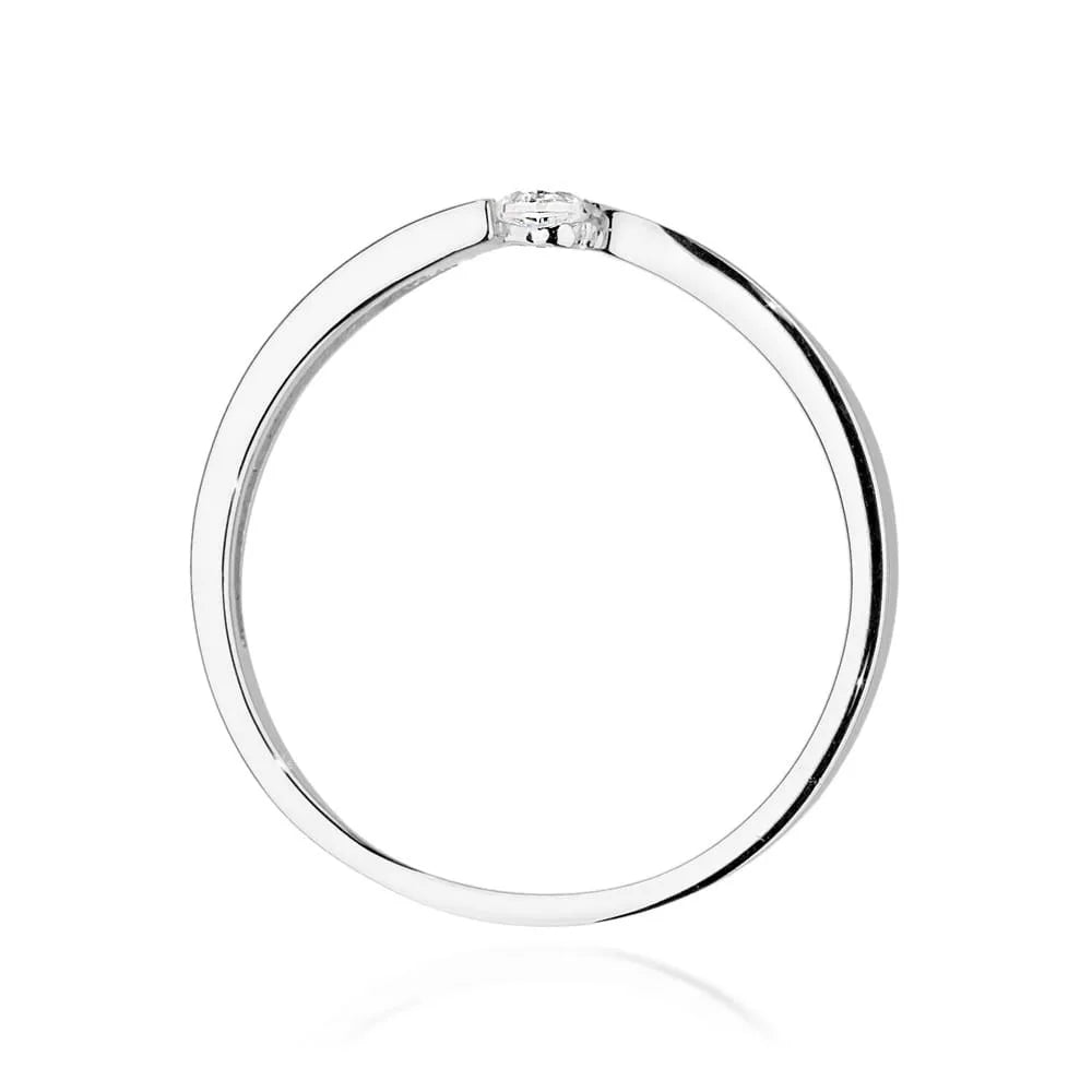 zlatý prsteň s diamantom 0,08 ct w0554-diw-01