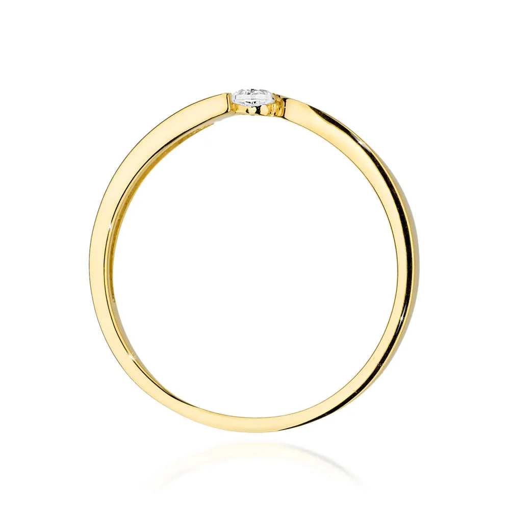 zlatý prsteň s diamantom 0,08 ct w0554-diw-01