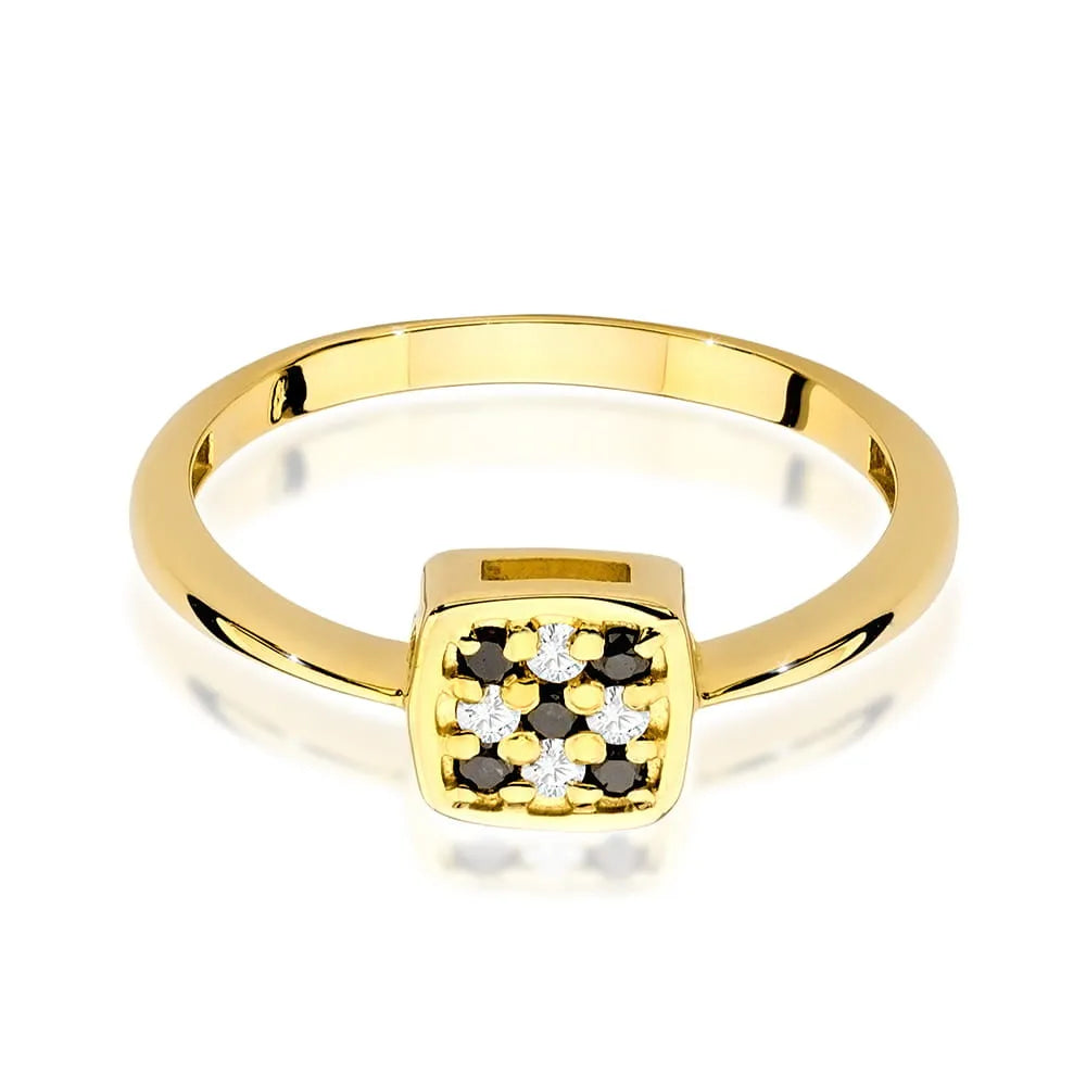 zlatý prsteň s 0,14 ct čiernymi diamantmi w0555-dib-01