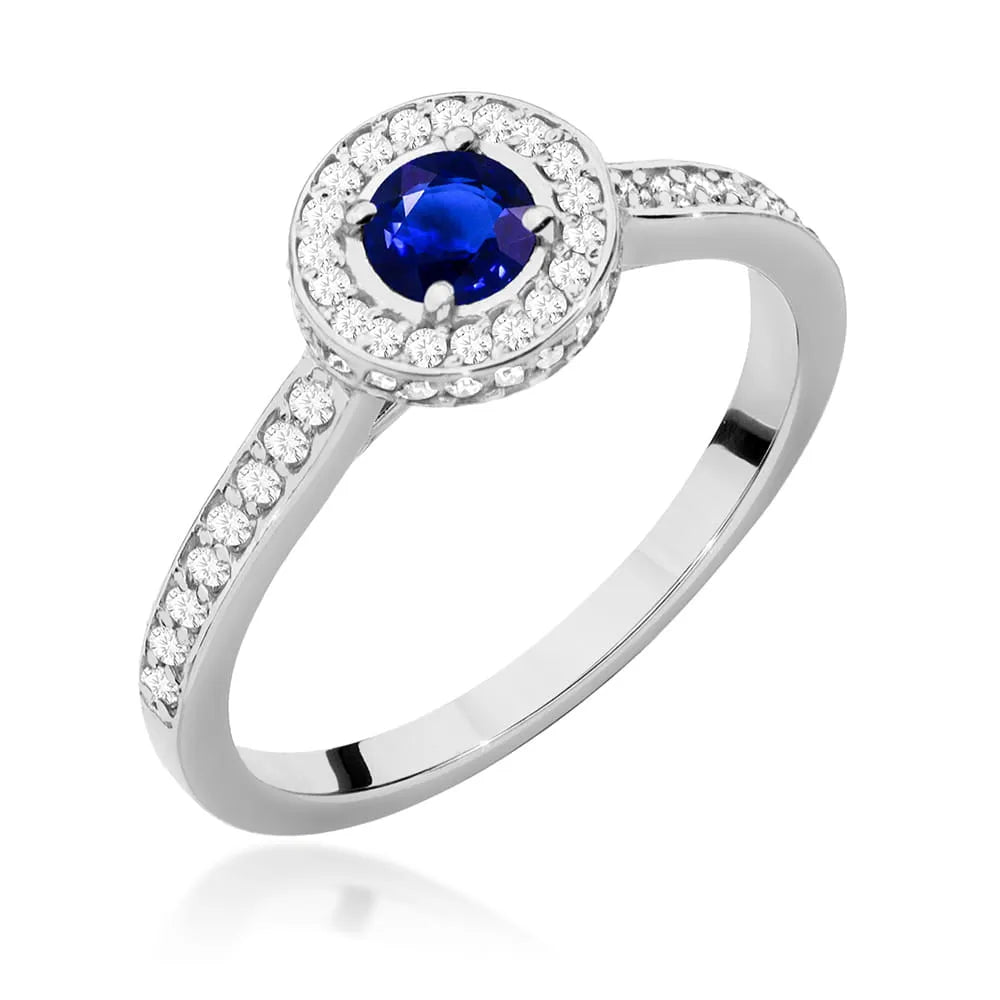 zlatý prsteň s 0,30 ct zafírom a 0,343 ct postrannými diamantmi w0559-sab-01