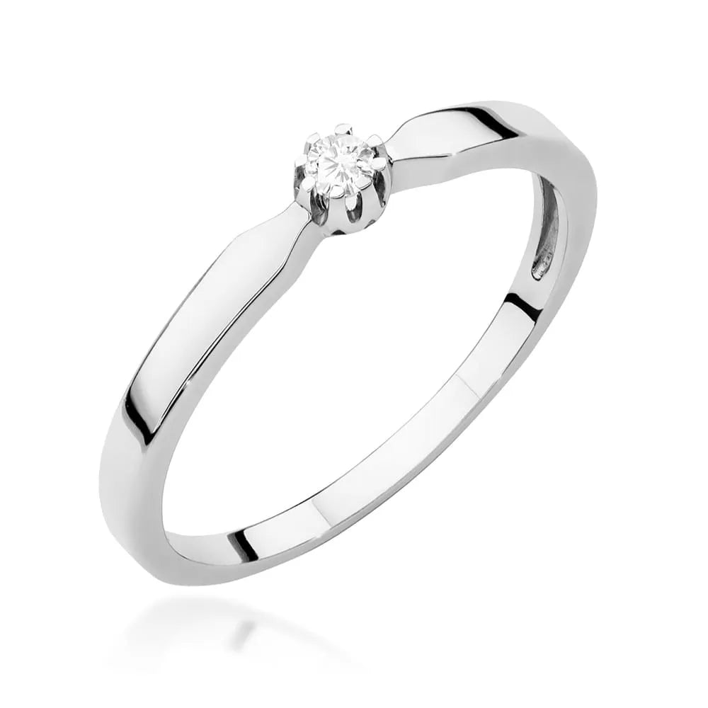 zlatý prsteň s diamantom 0,04 ct w0561-diw-01