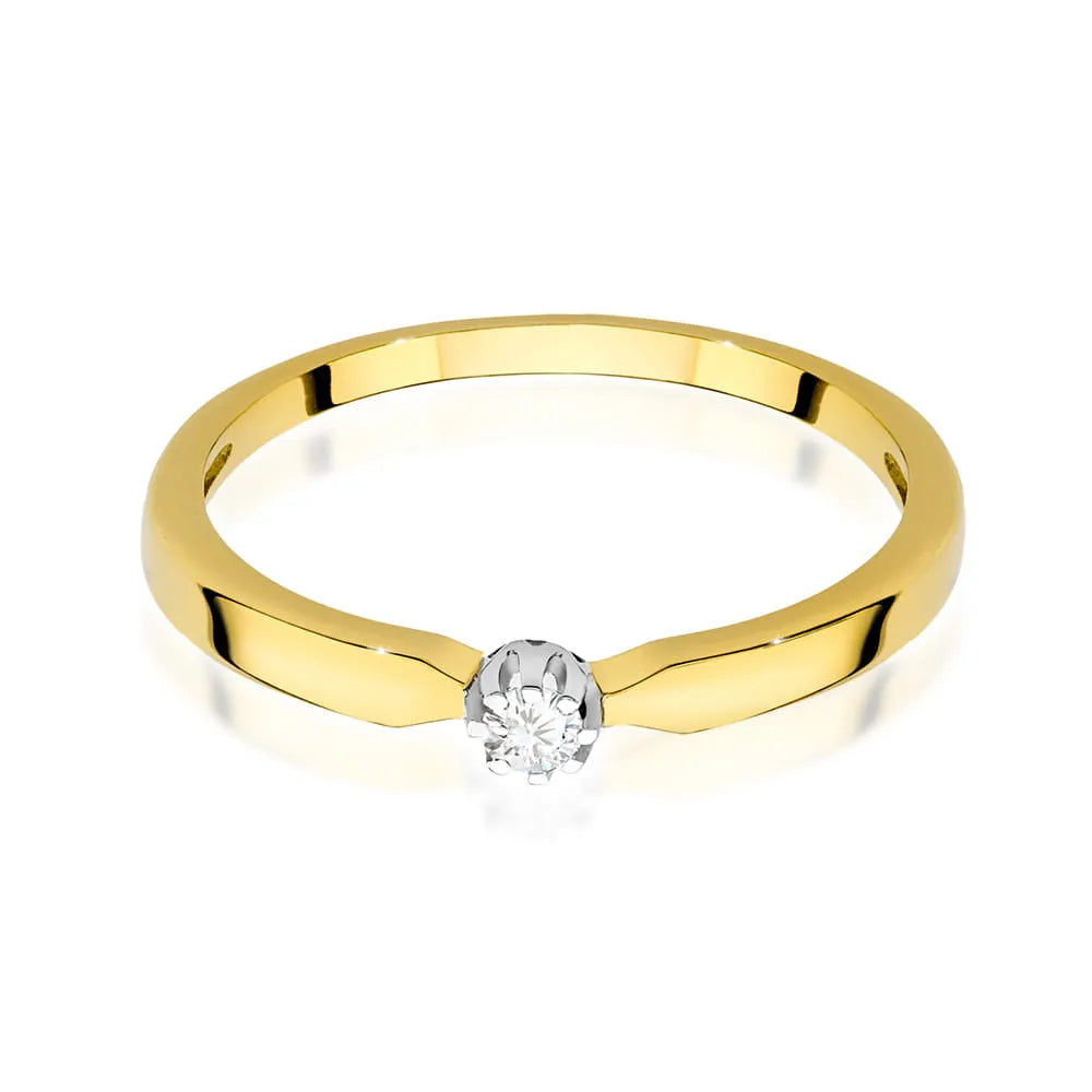 zlatý prsteň s diamantom 0,04 ct w0561-diw-01